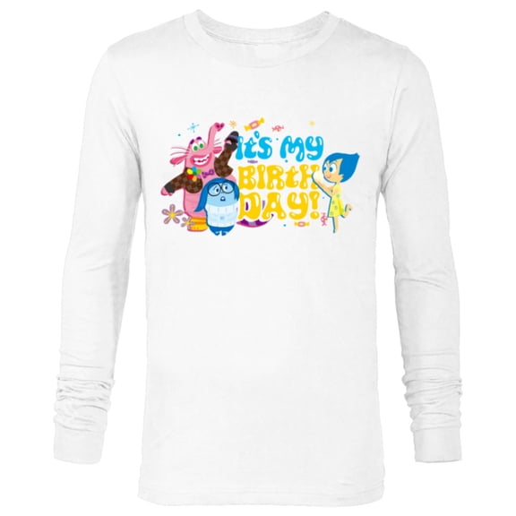 Disney and Pixar’s Inside Out Bing Bong It’s My Birthday - Long Sleeve T-Shirt for Men - Customized-White
