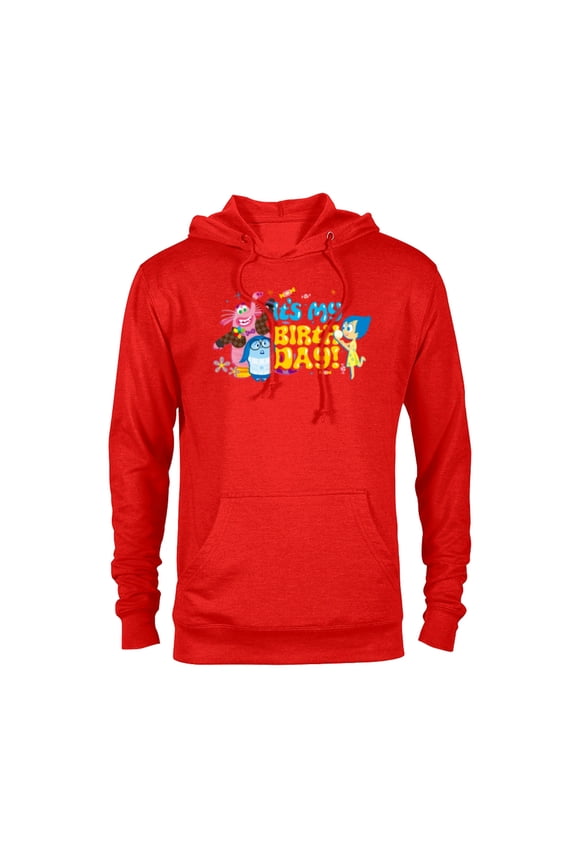Disney and Pixar’s Inside Out Bing Bong It’s My Birthday - Pullover Hoodie for Adults - Customized-Red