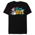 thumbnail image 1 of Disney and Pixar’s Inside Out Bing Bong It’s My Birthday - Short Sleeve Blended T-Shirt for Adults - Customized-Black, 1 of 5