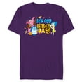 thumbnail image 1 of Disney and Pixar’s Inside Out Bing Bong It’s My Birthday - Short Sleeve Blended T-Shirt for Adults - Customized-Purple, 1 of 5