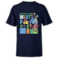 thumbnail image 1 of Disney and Pixar’s Inside Out Birthday Crew Let’s Party - Short Sleeve T-Shirt for Kids - Customized-Navy, 1 of 5