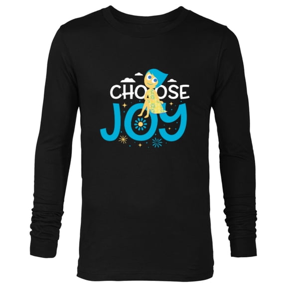 Disney and Pixar’s Inside Out Choose Joy - Long Sleeve T-Shirt for Men - Customized-Black