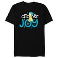 thumbnail image 1 of Disney and Pixar’s Inside Out Choose Joy - Short Sleeve Blended T-Shirt for Adults - Customized-Black, 1 of 5