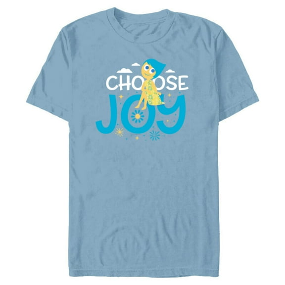 Disney and Pixar’s Inside Out Choose Joy - Short Sleeve Blended T-Shirt for Adults - Customized-Ocean Blue