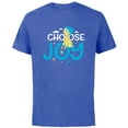 thumbnail image 1 of Disney and Pixar’s Inside Out Choose Joy - Short Sleeve Cotton T-Shirt for Adults - Customized-Royal Heather, 1 of 5