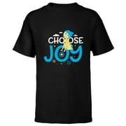 Disney and Pixar s Inside Out Choose Joy - Short Sleeve T-Shirt for Kids - Customized-Black