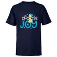 thumbnail image 1 of Disney and Pixar’s Inside Out Choose Joy - Short Sleeve T-Shirt for Kids - Customized-Navy, 1 of 5