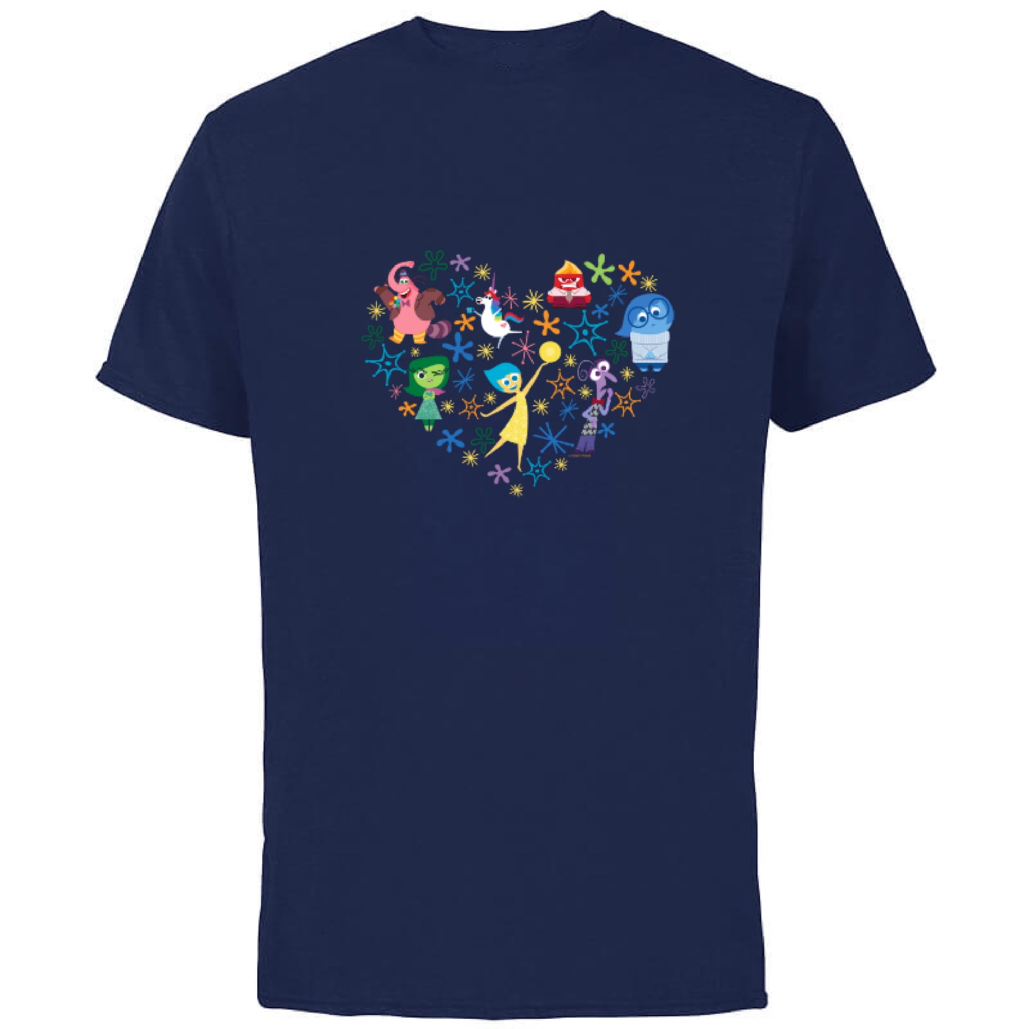Disney and Pixar’s Inside Out Emotions Heart - Short Sleeve Cotton T ...
