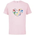 thumbnail image 1 of Disney and Pixar’s Inside Out Emotions Heart - Short Sleeve Cotton T-Shirt for Adults - Customized-Soft Pink, 1 of 5