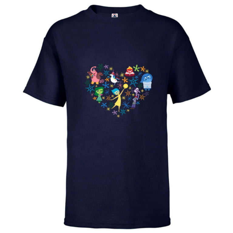 Disney and Pixar’s Inside Out Emotions Heart - Short Sleeve T-Shirt for  Kids – Customized-Athletic Navy
