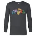 thumbnail image 1 of Disney and Pixar’s Inside Out Emotions Watercolor Flowers - Long Sleeve T-Shirt for Men - Customized-Charcoal Heather, 1 of 5