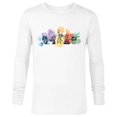 thumbnail image 1 of Disney and Pixar’s Inside Out Emotions Watercolor Flowers - Long Sleeve T-Shirt for Men - Customized-White, 1 of 5