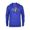 thumbnail image 1 of Disney and Pixar’s Inside Out Emotions Watercolor Flowers - Pullover Hoodie for Adults - Customized-Royal, 1 of 5