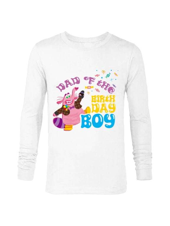 Disney and Pixar’s Inside Out Family Dad of the Birthday Boy - Long Sleeve T-Shirt for Men - Customized-White