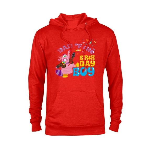 Disney and Pixar’s Inside Out Family Dad of the Birthday Boy - Pullover Hoodie for Adults - Customized-Red
