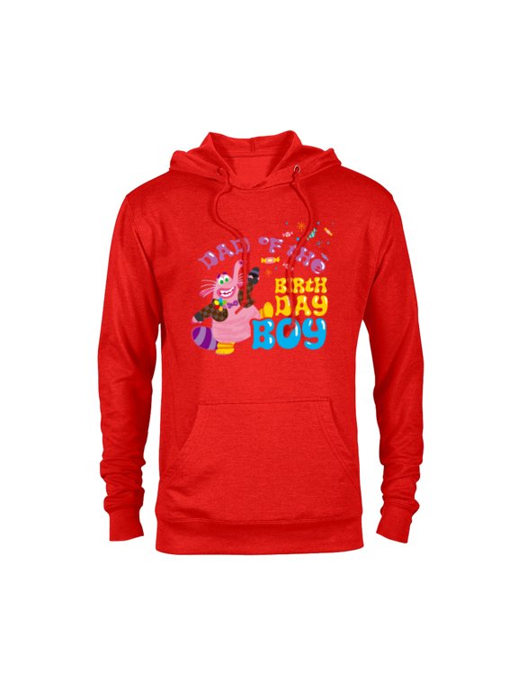 Disney and Pixar’s Inside Out Family Dad of the Birthday Boy - Pullover Hoodie for Adults - Customized-Red