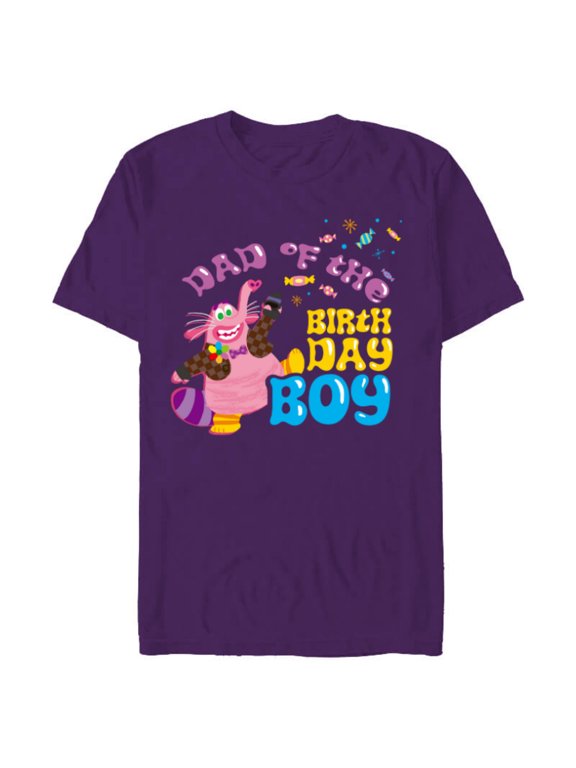 Disney and Pixar’s Inside Out Family Dad of the Birthday Boy - Short Sleeve Blended T-Shirt for Adults - Customized-Purple
