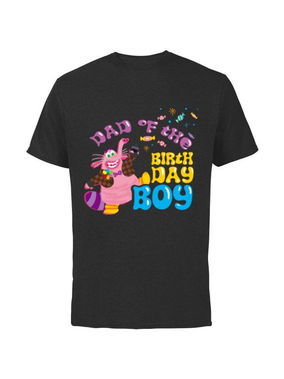 Disney and Pixar’s Inside Out Family Dad of the Birthday Boy - Short Sleeve Cotton T-Shirt for Adults - Customized-Black
