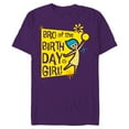 thumbnail image 1 of Disney and Pixar’s Inside Out Joy Bro of the Birthday Girl - Short Sleeve Blended T-Shirt for Adults - Customized-Purple, 1 of 5