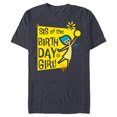 thumbnail image 1 of Disney and Pixar’s Inside Out Joy Sis of the Birthday Girl - Short Sleeve Blended T-Shirt for Adults - Customized-Navy Heather, 1 of 5