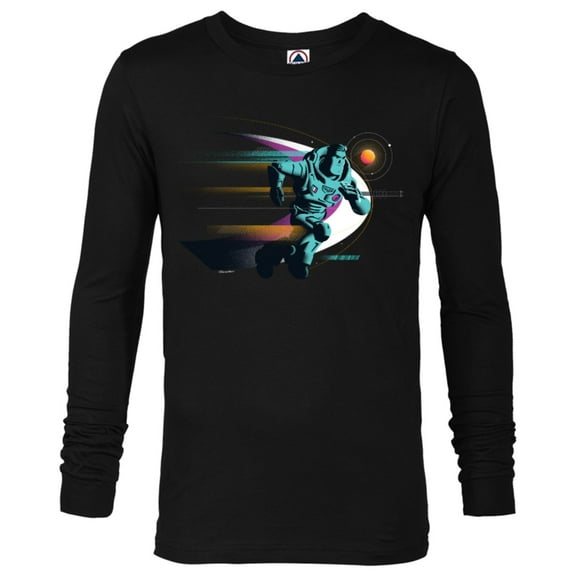Disney and Pixar’s Lightyear Buzz Lightspeed - Long Sleeve T-Shirt for Men - Customized-Black