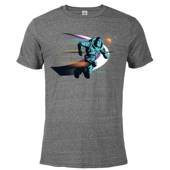 Disney and Pixar’s Lightyear Buzz Lightspeed - Short Sleeve Blended T-Shirt for Adults - Customized-Graphite Snow Heather