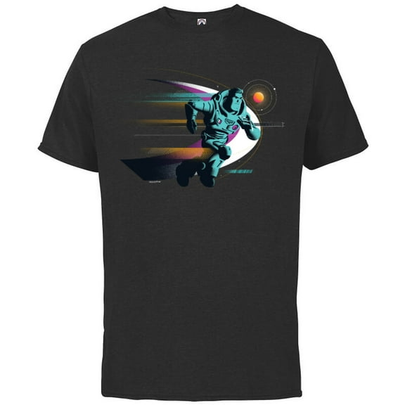Disney and Pixar’s Lightyear Buzz Lightspeed - Short Sleeve Cotton T-Shirt for Adults - Customized-Black