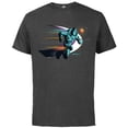 thumbnail image 1 of Disney and Pixar’s Lightyear Buzz Lightspeed - Short Sleeve Cotton T-Shirt for Adults - Customized-Charcoal Heather, 1 of 5