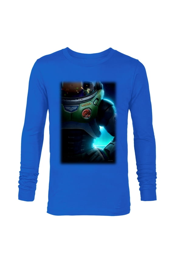 Disney and Pixar’s Lightyear Buzz Space Ranger - Long Sleeve T-Shirt for Men - Customized-Royal