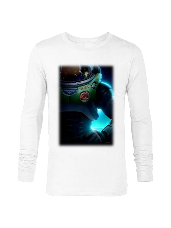 Disney and Pixar’s Lightyear Buzz Space Ranger - Long Sleeve T-Shirt for Men - Customized-White