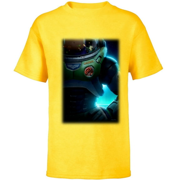 Disney and Pixar’s Lightyear Buzz Space Ranger - Short Sleeve T-Shirt for Kids - Customized-Yellow