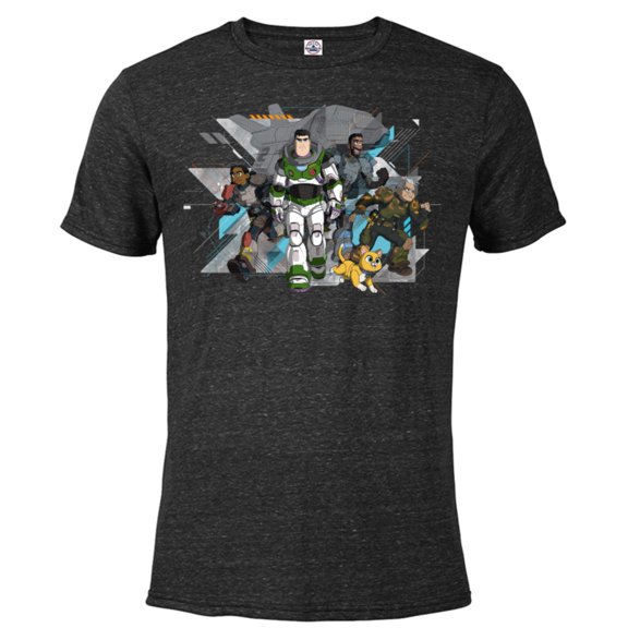 Disney and Pixar’s Lightyear Characters - Short Sleeve Blended T-Shirt for Adults - Customized-Black Snow Heather
