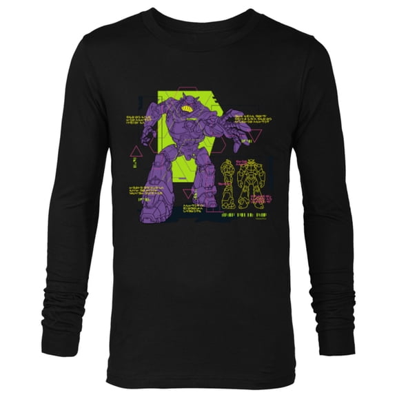 Disney and Pixar’s Lightyear Emperor Zurg Blueprint - Long Sleeve T-Shirt for Men - Customized-Black