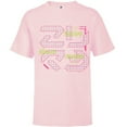 thumbnail image 1 of Disney and Pixar’s Lightyear Emperor Zurg Letters - Short Sleeve T-Shirt for Kids - Customized-Soft Pink, 1 of 5