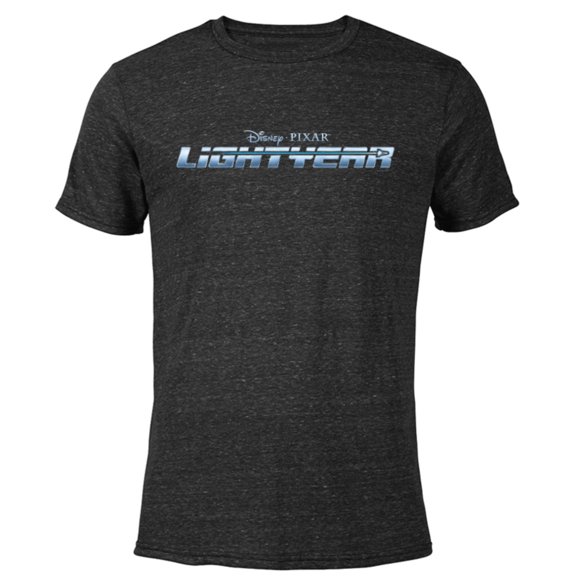 Disney and Pixar’s Lightyear Movie Logo - Short Sleeve Blended T-Shirt for Adults - Customized-Black