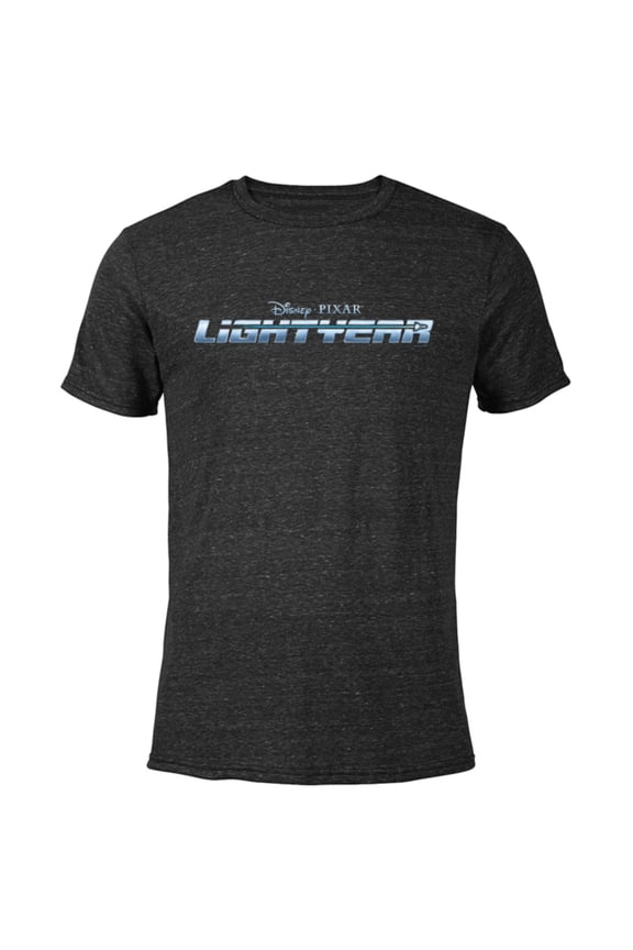 Disney and Pixar’s Lightyear Movie Logo - Short Sleeve Blended T-Shirt for Adults - Customized-Black