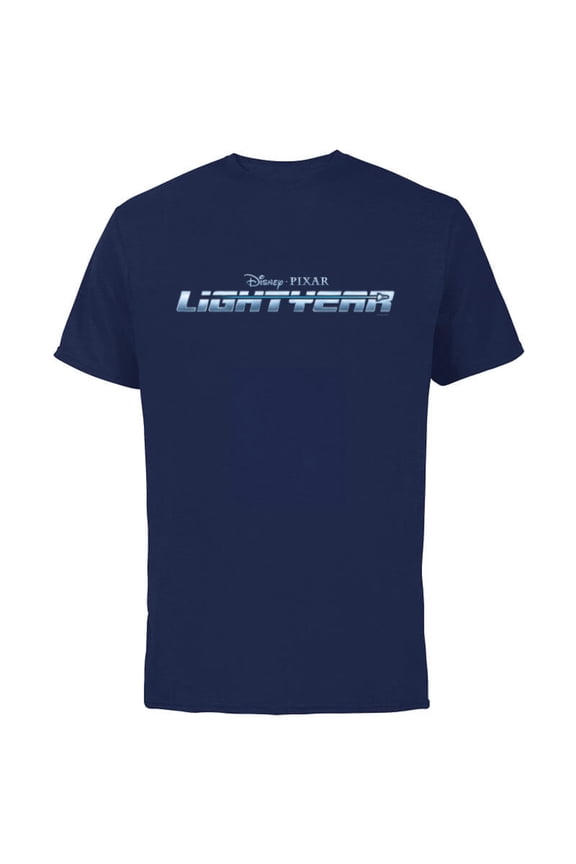 Disney and Pixar’s Lightyear Movie Logo - Short Sleeve Cotton T-Shirt for Adults - Customized-Navy