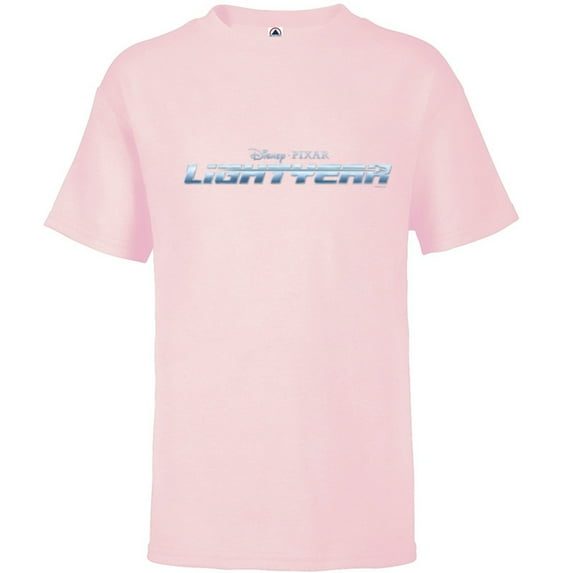 Disney and Pixar’s Lightyear Movie Logo - Short Sleeve T-Shirt for Kids - Customized-Soft Pink