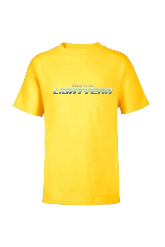 Disney and Pixar’s Lightyear Movie Logo - Short Sleeve T-Shirt for Kids - Customized-Yellow