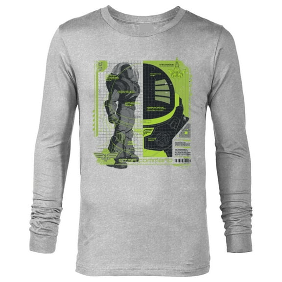 Disney and Pixar’s Lightyear Space Ranger Blueprint - Long Sleeve T-Shirt for Men - Customized-Athletic Heather