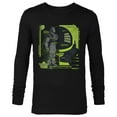 thumbnail image 1 of Disney and Pixar’s Lightyear Space Ranger Blueprint - Long Sleeve T-Shirt for Men - Customized-Black, 1 of 5