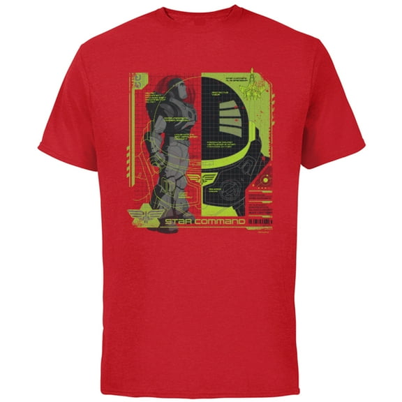 Disney and Pixar’s Lightyear Space Ranger Blueprint - Short Sleeve Cotton T-Shirt for Adults - Customized-Red