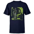 thumbnail image 1 of Disney and Pixar’s Lightyear Space Ranger Blueprint - Short Sleeve T-Shirt for Kids - Customized-Navy, 1 of 5