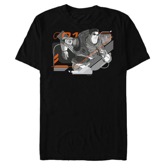 Disney and Pixar’s Lightyear Space Ranger Charge - Short Sleeve Blended T-Shirt for Adults - Customized-Black