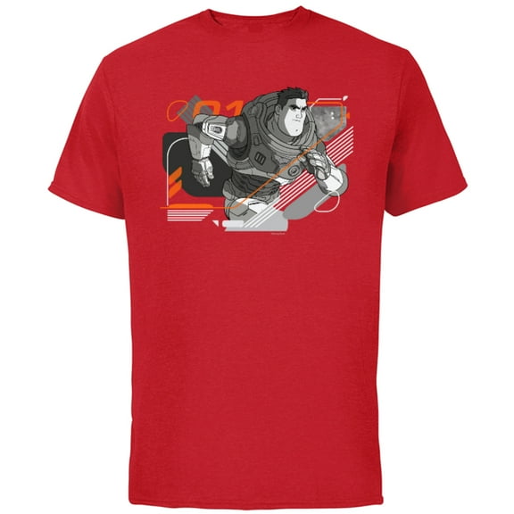 Disney and Pixar’s Lightyear Space Ranger Charge - Short Sleeve Cotton T-Shirt for Adults - Customized-Red