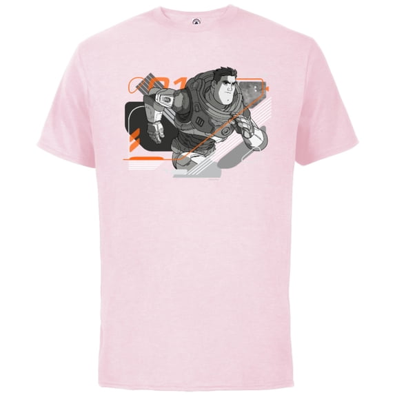 Disney and Pixar’s Lightyear Space Ranger Charge - Short Sleeve Cotton T-Shirt for Adults - Customized-Soft Pink