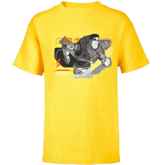 Disney and Pixar’s Lightyear Space Ranger Charge - Short Sleeve T-Shirt for Kids - Customized-Yellow