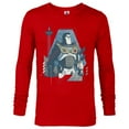 thumbnail image 1 of Disney and Pixar’s Lightyear Space Ranger and Spaceship - Long Sleeve T-Shirt for Men - Customized-New Red, 1 of 5