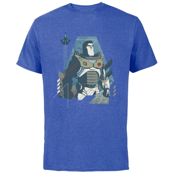 Disney and Pixar’s Lightyear Space Ranger and Spaceship - Short Sleeve Cotton T-Shirt for Adults - Customized-Royal Heather