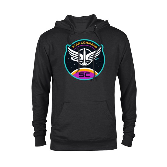 Disney and Pixar’s Lightyear Star Command Badge - Pullover Hoodie for Adults - Customized-Black